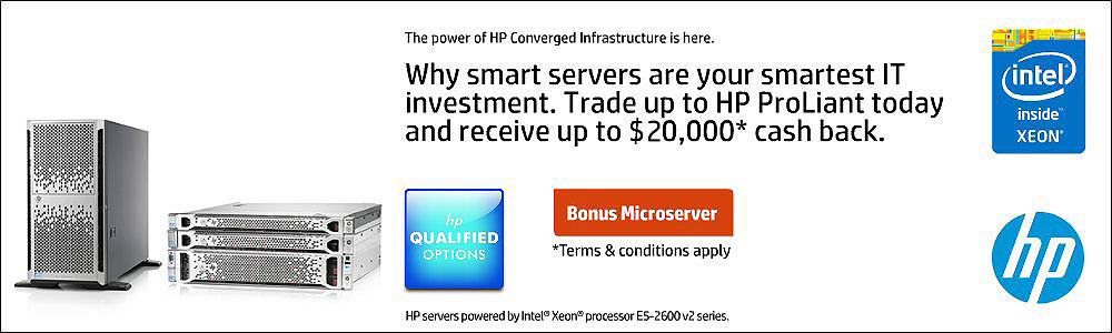 Trade up to HP ProLiant Gen8 servers