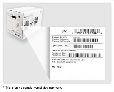 Original upc barcode label rebate