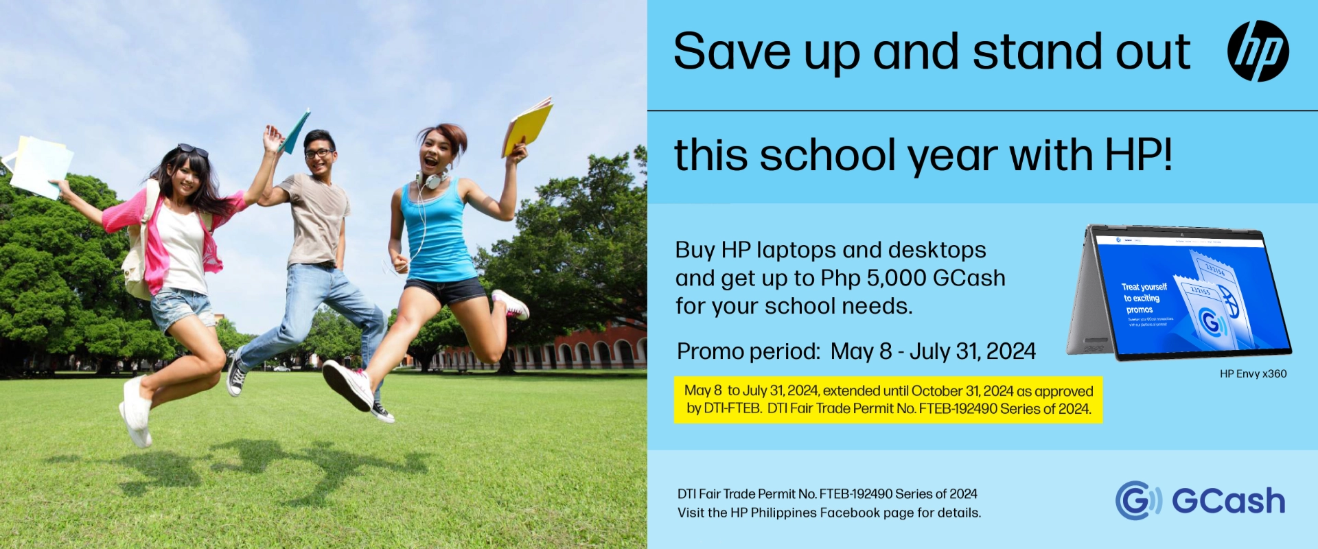 HP GCash Back to school promo 2024